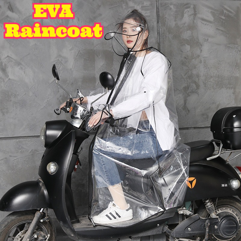 Cycling Commute Rain - Poncho de pluie transparent en EVA